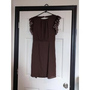 Large NWOT brown boho dress